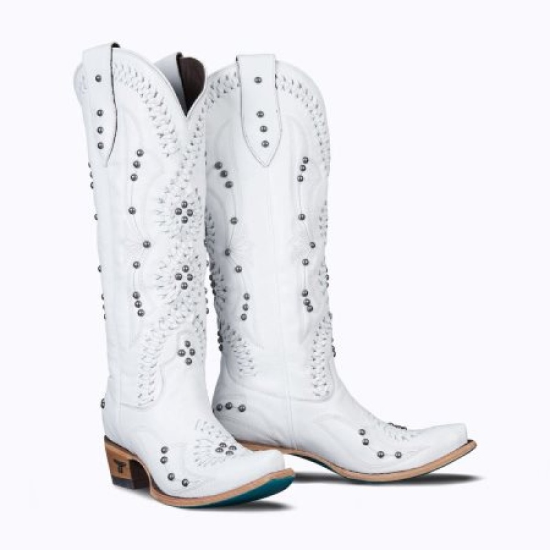 Lane Cossette Women's Boots Matte White | 43021-GDSB