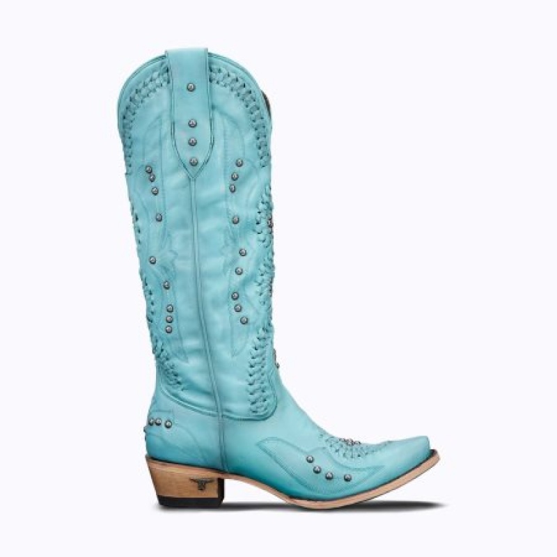 Lane Cossette Women's Boots Turquoise Blaze | 92536-QDHG