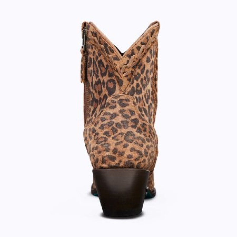 Lane Emma Bootie Women's Booties Leopard | 47326-DHLO