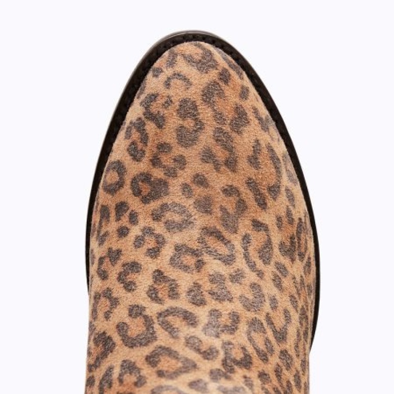 Lane Emma Bootie Women's Booties Leopard | 47326-DHLO