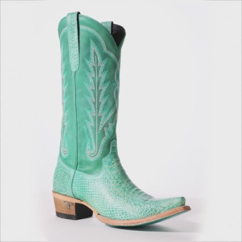 Lane Lexi Rogue Women's Boots Tempting Turquoise | 05814-MAFD