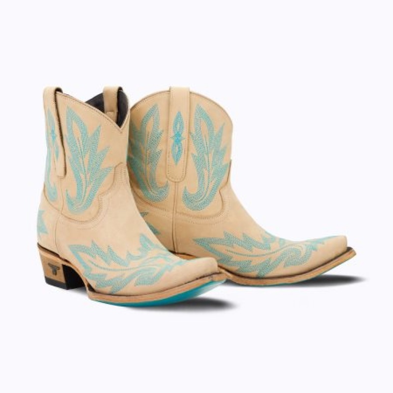 Lane Lexington Bootie Women's Booties Sand & Stream | 12367-OKXV