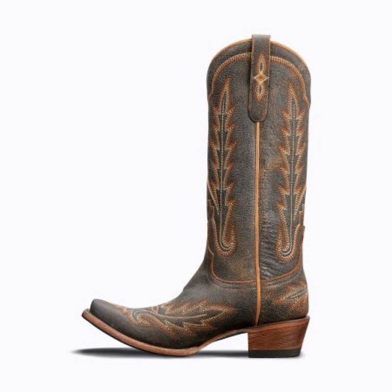 Lane Lexington Women's Boots Brown Crackle | 76092-QXKR