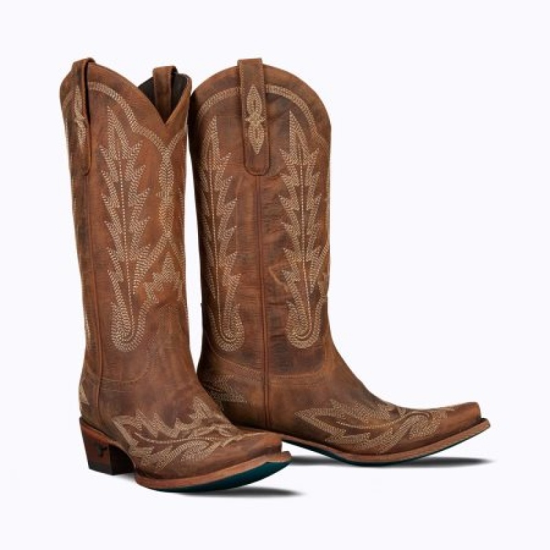 Lane Lexington Women's Boots Burnt Caramel | 81625-DKMC