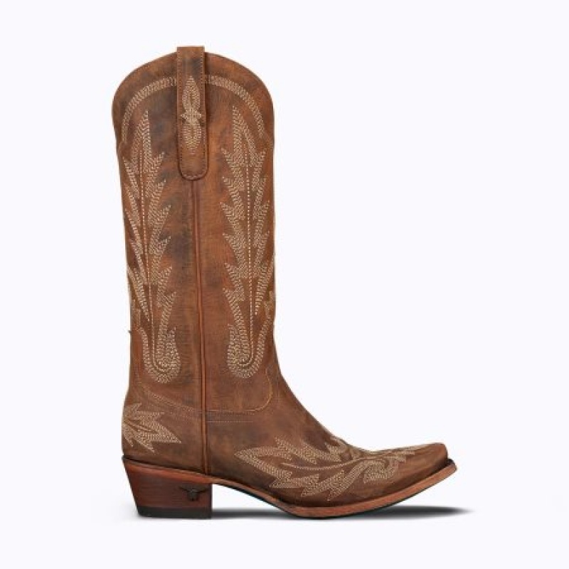 Lane Lexington Women's Boots Burnt Caramel | 81625-DKMC