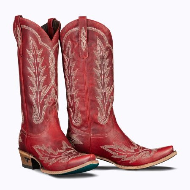 Lane Lexington Women's Boots Smoldering Ruby | 32647-FRKG