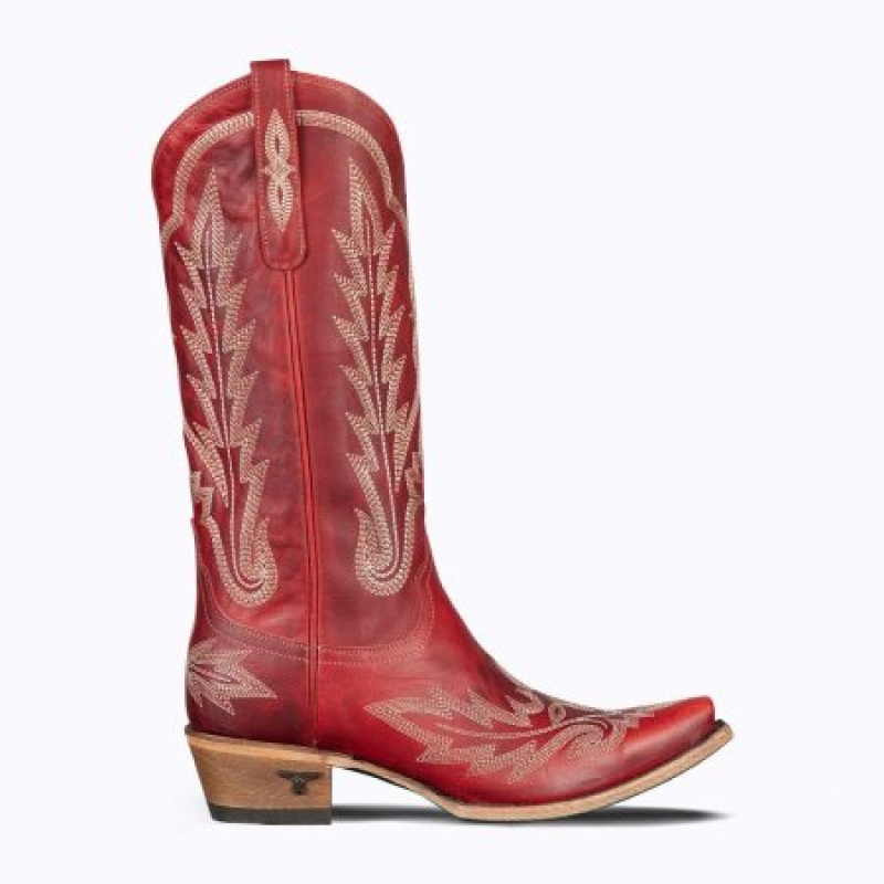 Lane Lexington Women's Boots Smoldering Ruby | 32647-FRKG