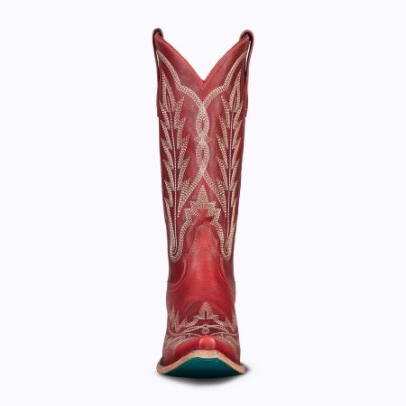 Lane Lexington Women's Boots Smoldering Ruby | 32647-FRKG