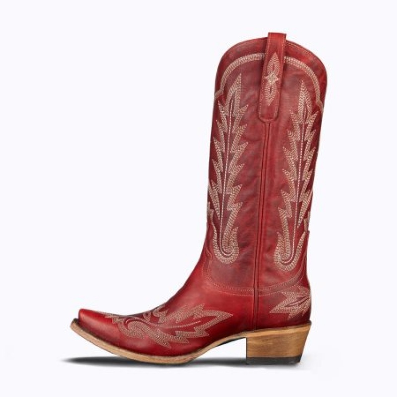 Lane Lexington Women's Boots Smoldering Ruby | 32647-FRKG