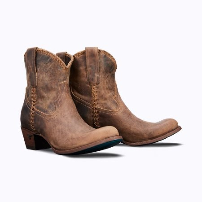 Lane PJ Shortie Women's Booties Brown | 14829-LOIG