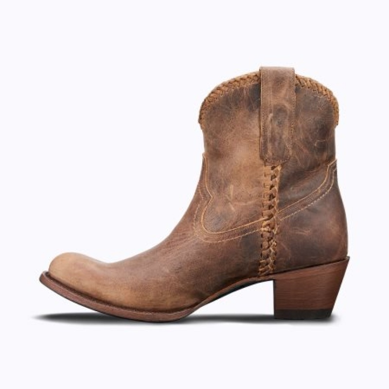 Lane PJ Shortie Women's Booties Brown | 14829-LOIG