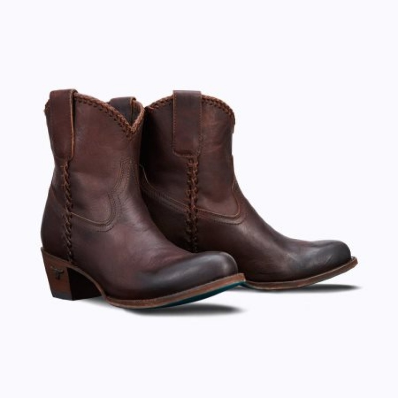 Lane PJ Shortie Women's Booties Cognac | 34180-ZKPG