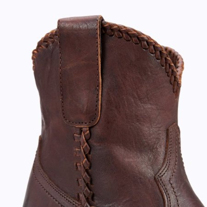 Lane PJ Shortie Women's Booties Cognac | 34180-ZKPG