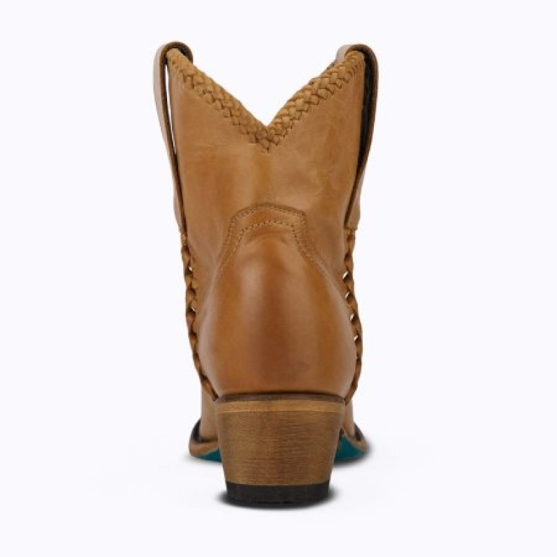 Lane PJ Shortie Women's Booties Saddle | 01263-MDKL