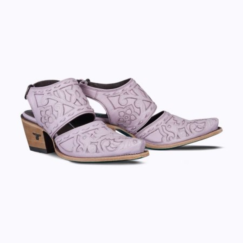 Lane Robin Mule Women's Sandals Lavender | 34580-LJIM