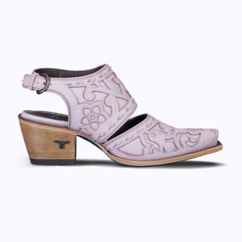 Lane Robin Mule Women's Sandals Lavender | 34580-LJIM