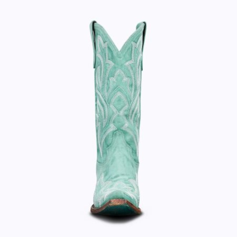 Lane Saratoga Women's Boots Taos Turquoise | 28469-NTZG