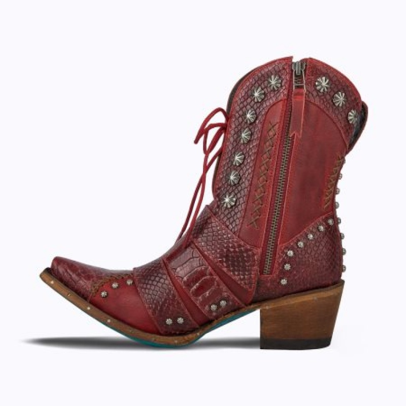 Lane Showdown x Marijka Women's Booties Smoldering Ruby | 86147-EYZL