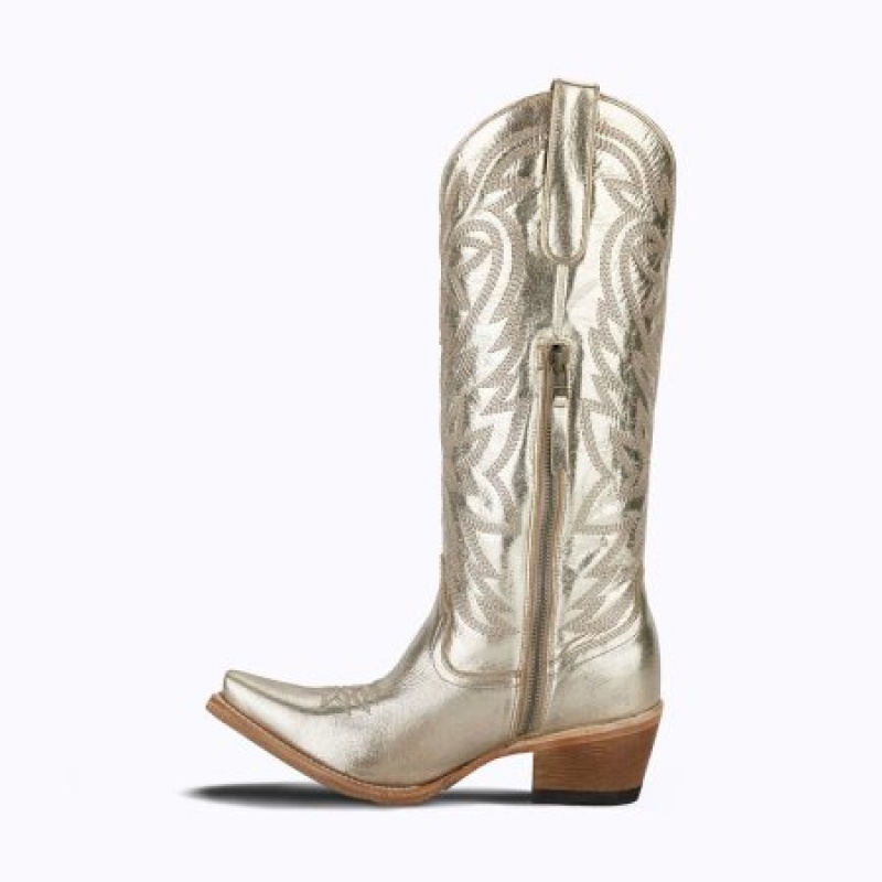 Lane Smokeshow Women's Boots Champagne Metallic | 76513-JOAS