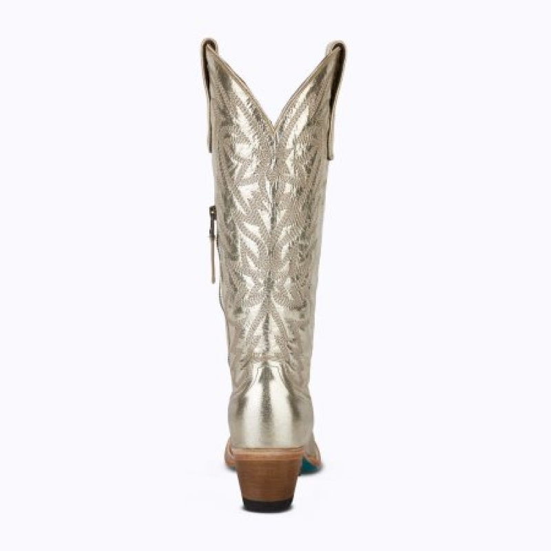 Lane Smokeshow Women's Boots Champagne Metallic | 76513-JOAS