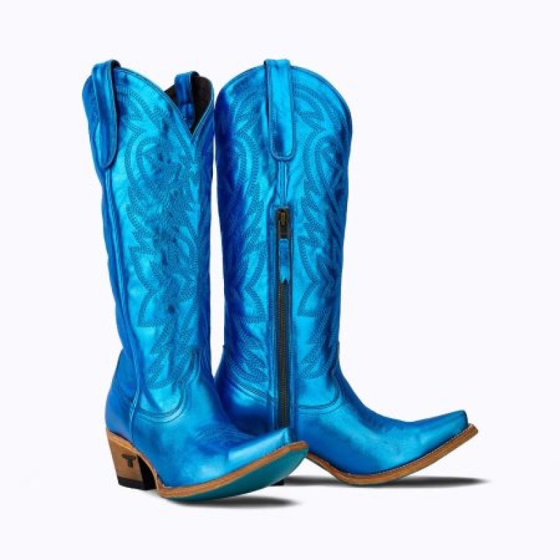 Lane Smokeshow Women's Boots Cobalt Metallic | 51926-IEXB