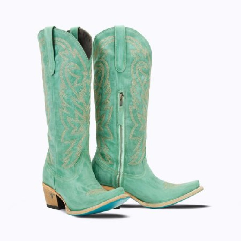 Lane Smokeshow Women's Boots Taos Turquoise | 34802-QSAK