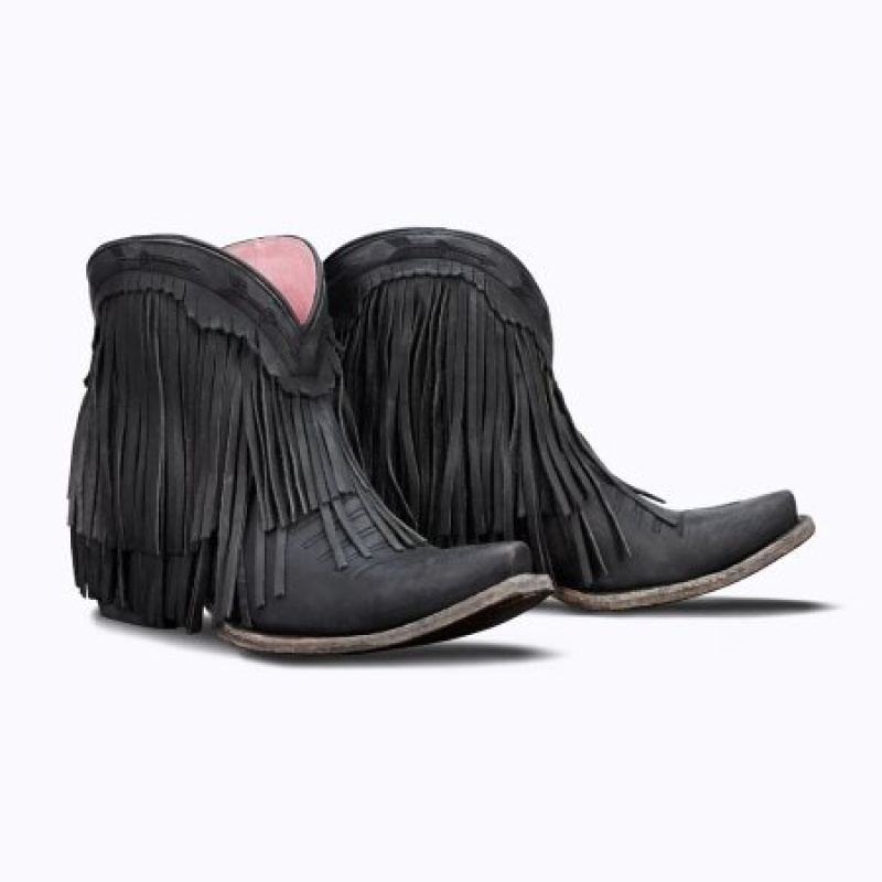 Lane Spitfire Women's Booties Blackout | 07368-ZXEV