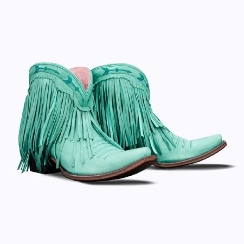 Lane Spitfire Women's Booties Taos Turquoise | 54169-MGTH