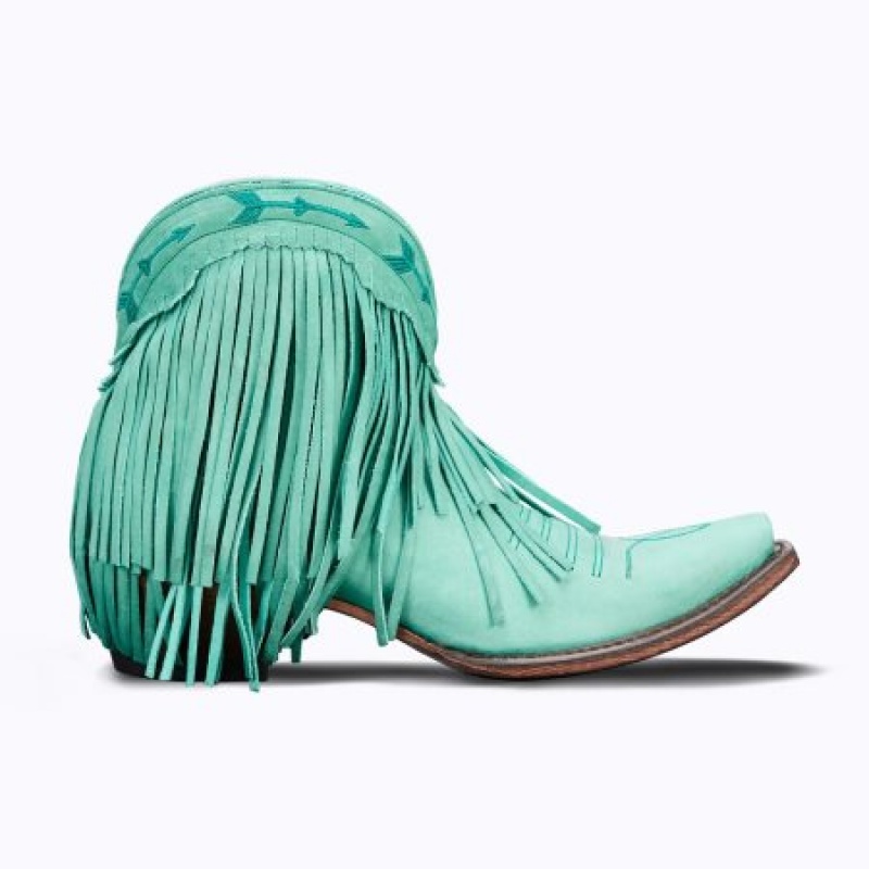 Lane Spitfire Women's Booties Taos Turquoise | 54169-MGTH